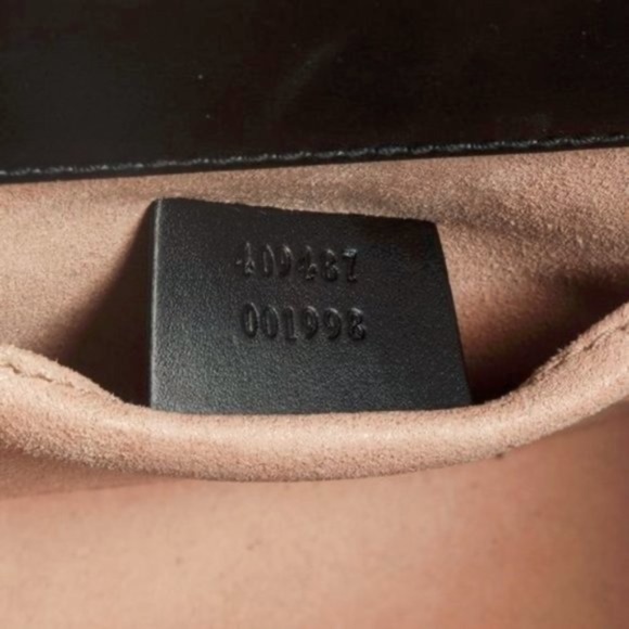 Gucci Small Black Leather Guccissima GG Padlock Bag - Picture 11 of 14